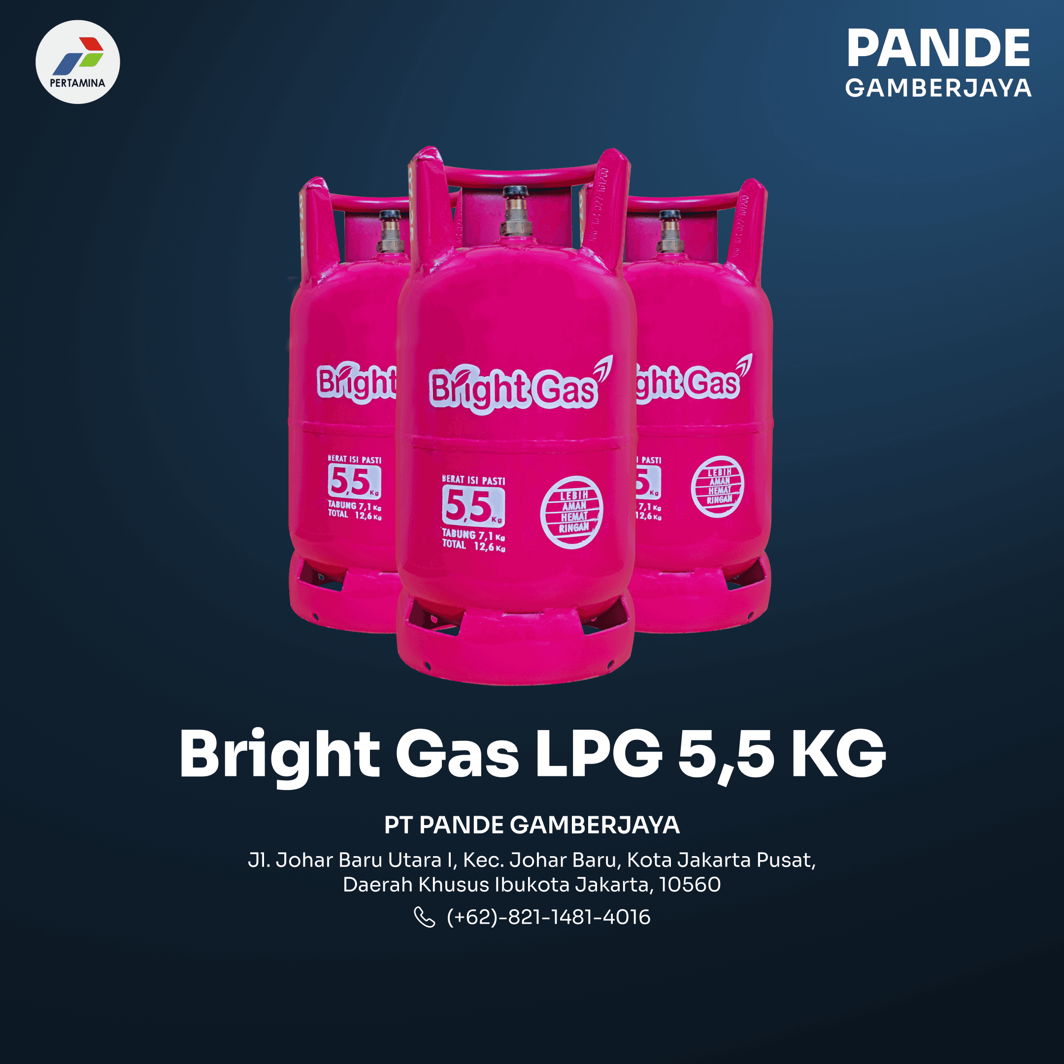 Gambar Bright Gas LPG 5,5KG